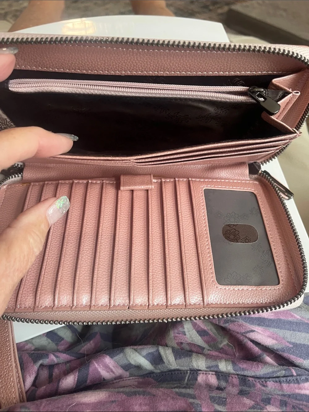 Rose Gold RFID-Blocking Women's Wallet